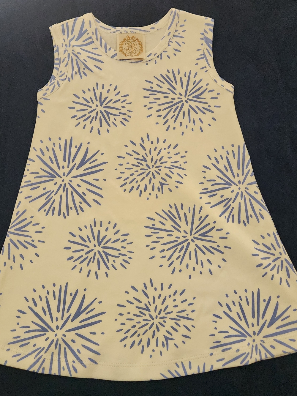 The Beaufort Bonnet Company Polly Play Dress Boom Sizzle Pop 3t 4th Of July